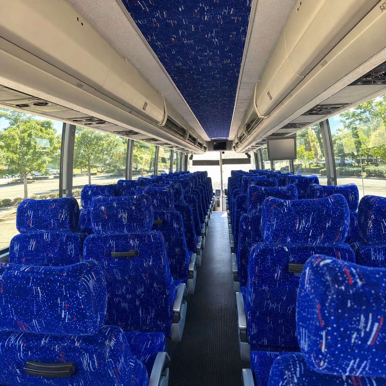 cary charter bus interior
