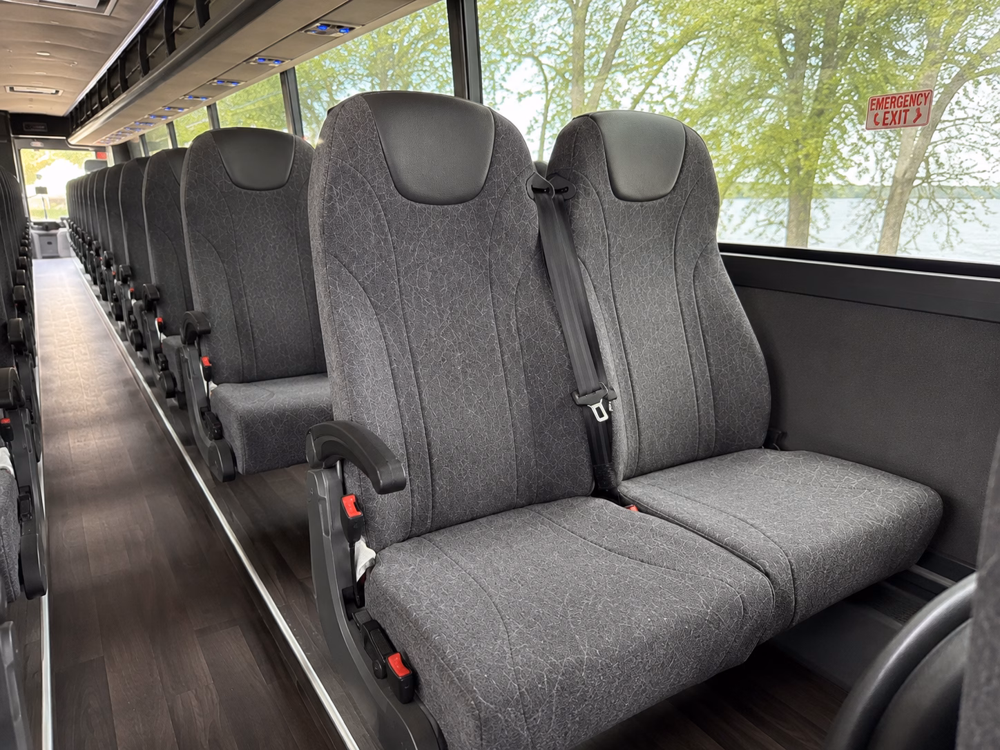 cary charter bus services interior