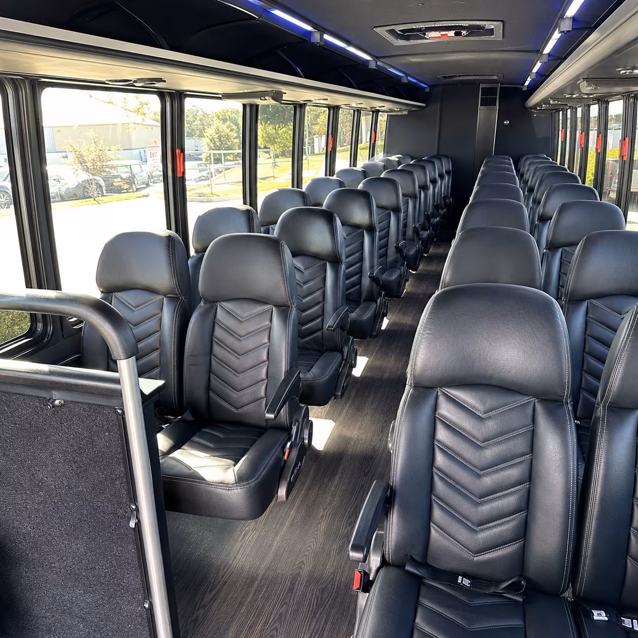wine event transportation from cary to fireclay cellars